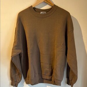 Classic Brown Crewneck Sweater